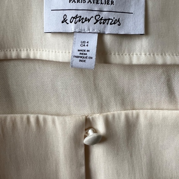 &Others Stories Romantic Puffed Sleeve Blouse Size 4 - Picture 6 of 7